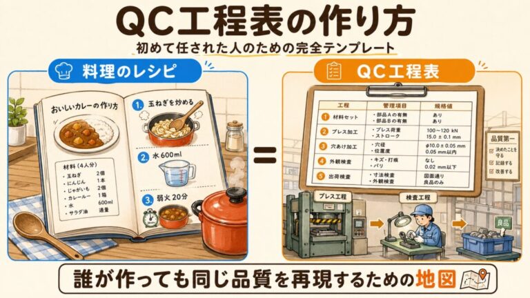 QC工程表とは？作り方を初めて任された人向けに解説｜Excelテンプレート無料DL