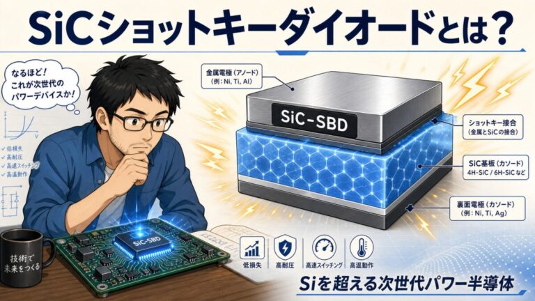 SiCショットキーダイオードとは？Siを超える次世代の正体