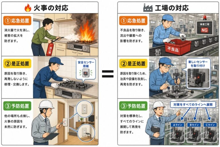 CAPA(是正処置・予防処置)とは？応急処置との違いを図解で徹底解説