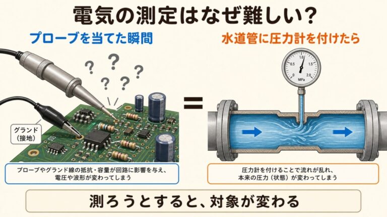 電気の測定はなぜ難しいのか？プローブ効果の正体