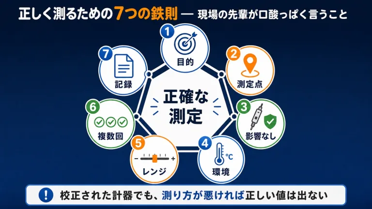正しく測るための7つの原則｜現場の先輩が口酸っぱく言うこと