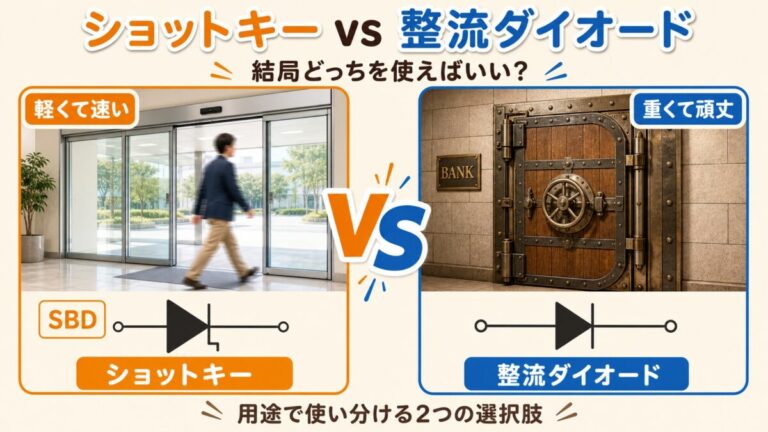 ショットキーvs整流ダイオード｜結局どっち？