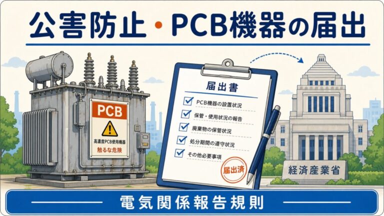 公害防止・PCB機器の届出｜失点しない報告ルール完全攻略
