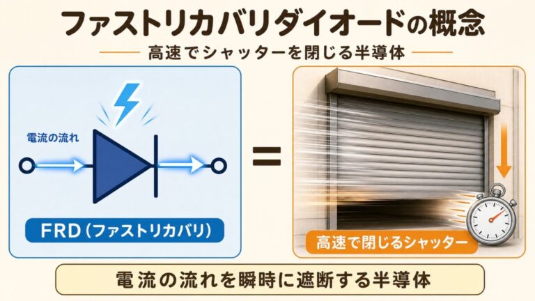 ファストリカバリダイオード（FRD）とは？一般整流との違い