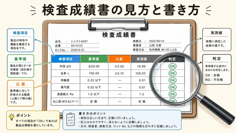 検査成績書とは？見方と書き方を記載項目から実務目線でやさしく解説