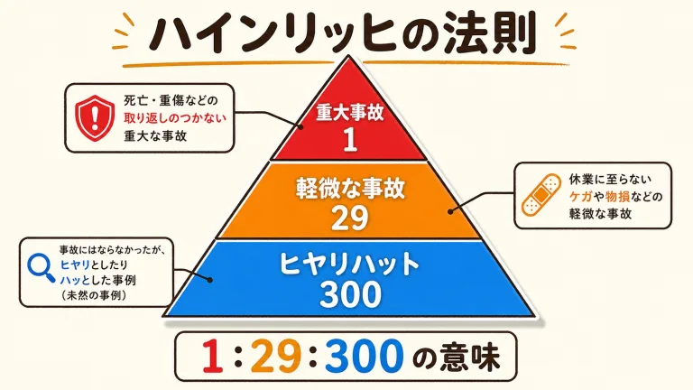 ハインリッヒの法則とは？1:29:300の意味とドミノ理論・活かし方