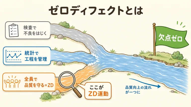 ZD運動（ゼロディフェクト）とは？無欠点運動の意味・進め方とQCサークルとの違い