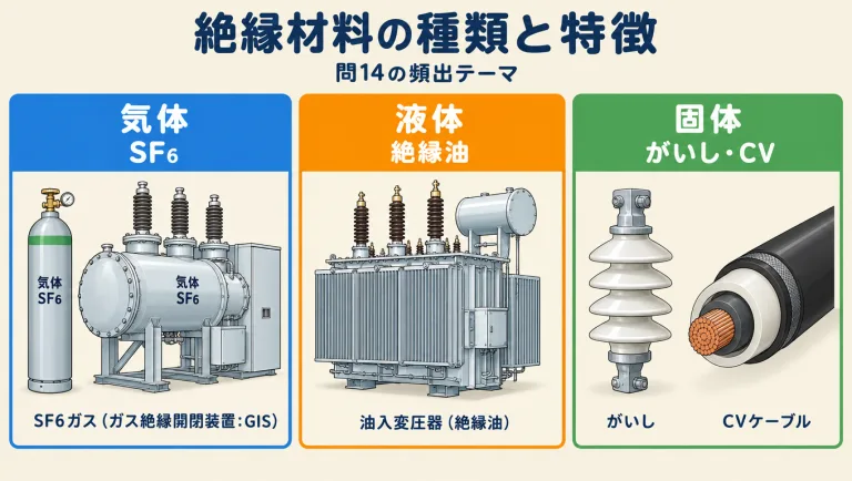 絶縁材料とは？気体・液体・固体の違いとSF6・絶縁油の特徴