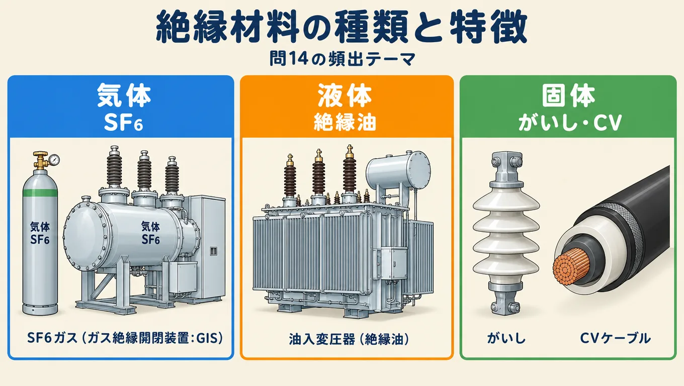 絶縁材料とは何か。気体・液体・固体の違いとSF6・絶縁油の特徴