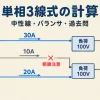 単相3線式の計算。中性線の断線・バランサと過去問のポイント