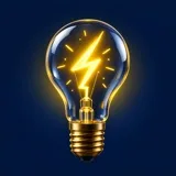 YouTube チャンネル「ビリッとわかる電気」のアイコン(稲妻の入った電球)