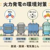 火力発電の環境対策。脱硫・脱硝・電気集じん器の仕組みと順番