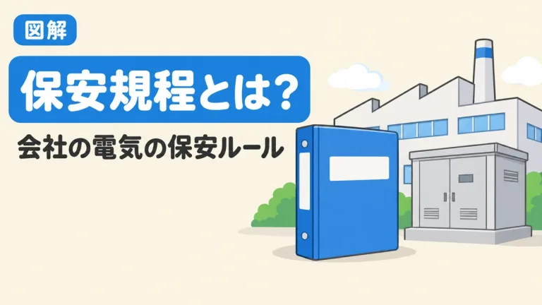 保安規程とは？電気事業法第42条と施行規則第50条の記載事項9つを図解｜電験三種の穴埋めチェック付き
