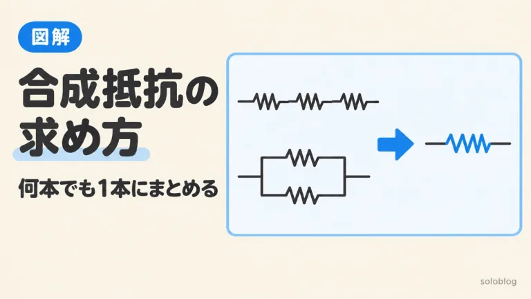 合成抵抗の求め方｜直列・並列・和分の積からブリッジ回路まで例題で図解（計算ツール付き）