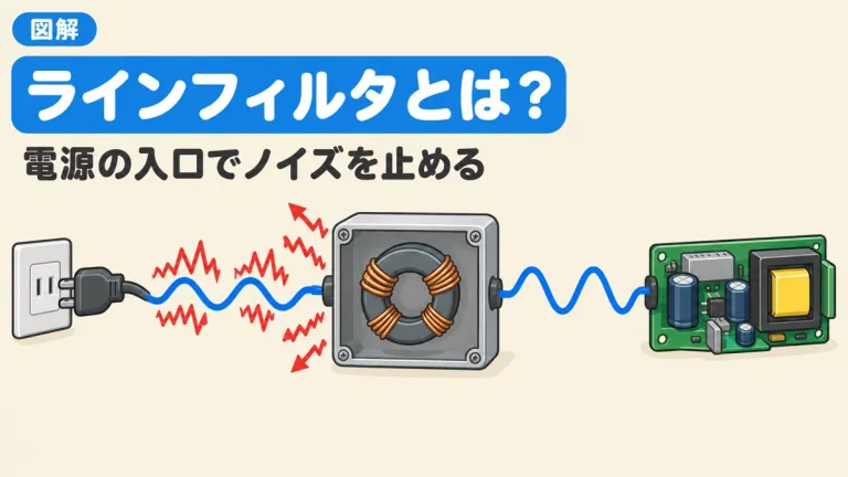 ラインフィルタ（EMIフィルタ）とは？Xコンデンサ・Yコンデンサ・コモンモードチョークの役割